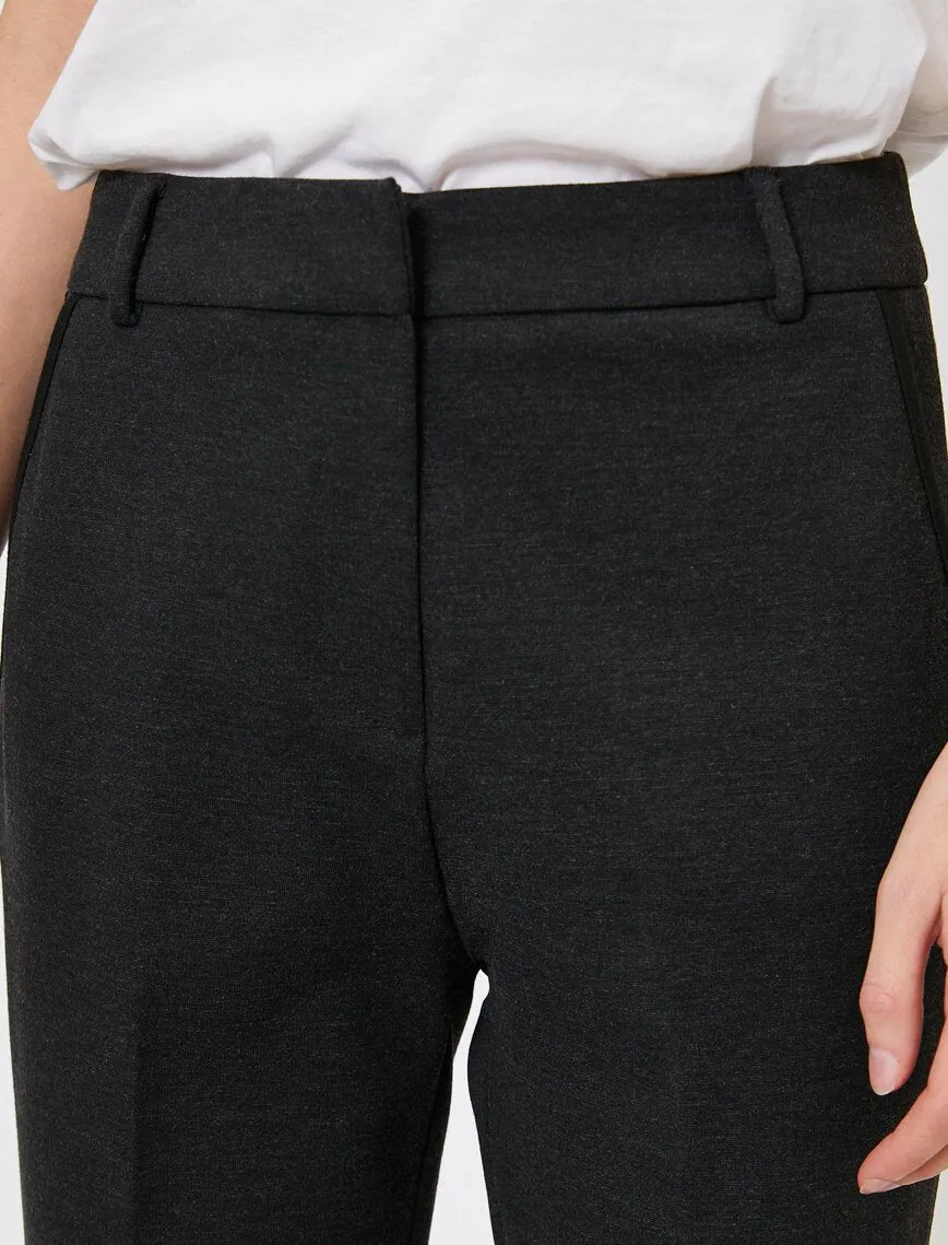 16319 Charcoal Grey Pocket Detail Trousers