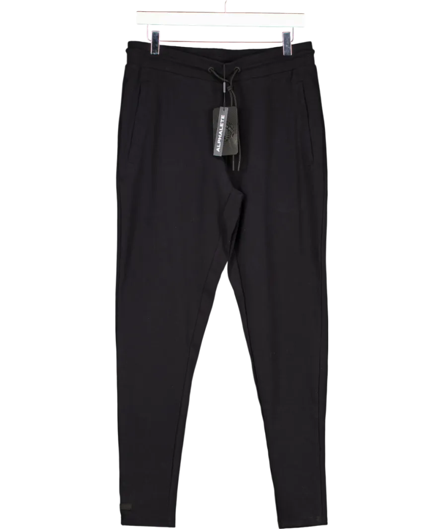 Alphalete Black Tapered Sweat Pants UK L
