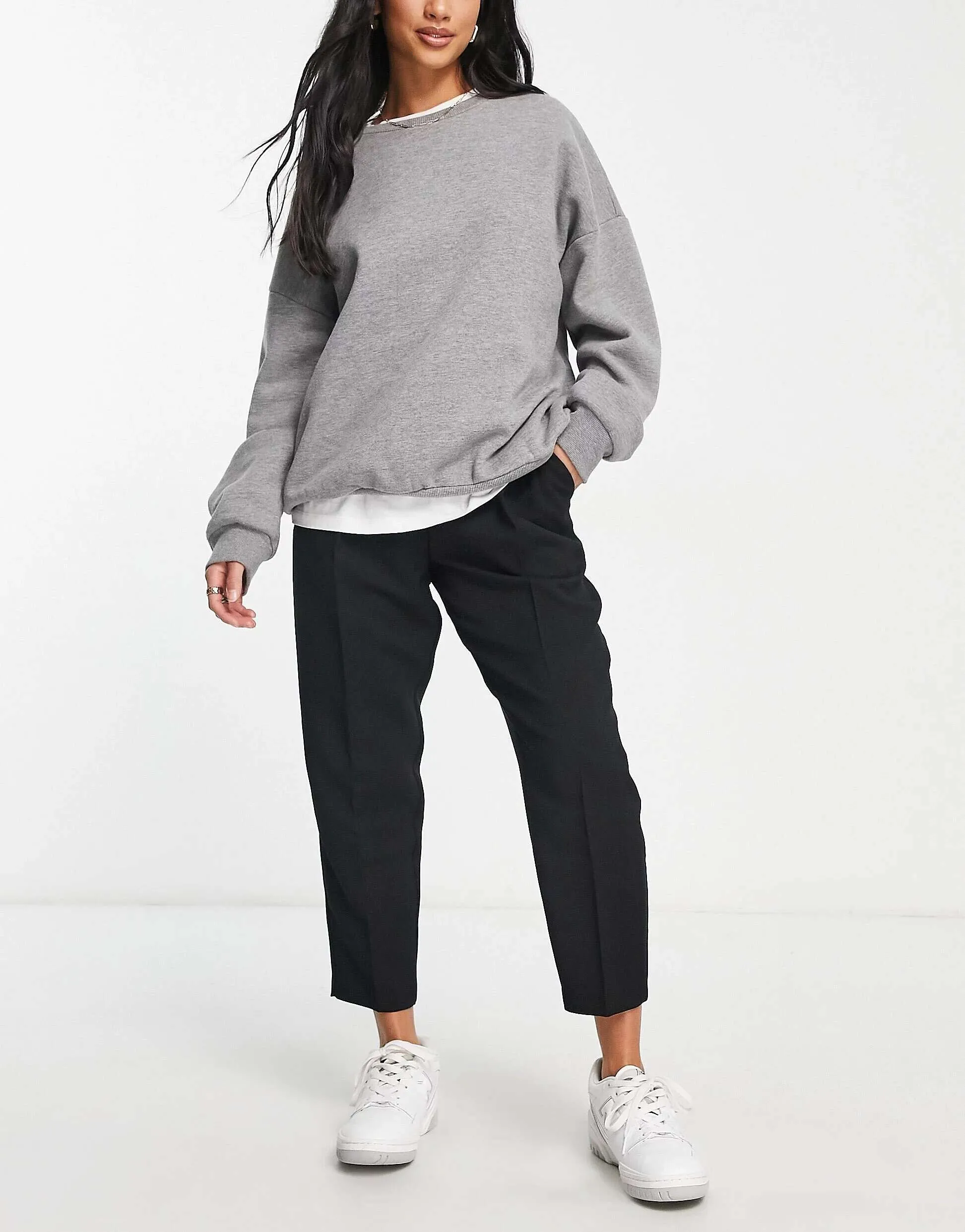 ASOS Petite Tapered Pants in Black