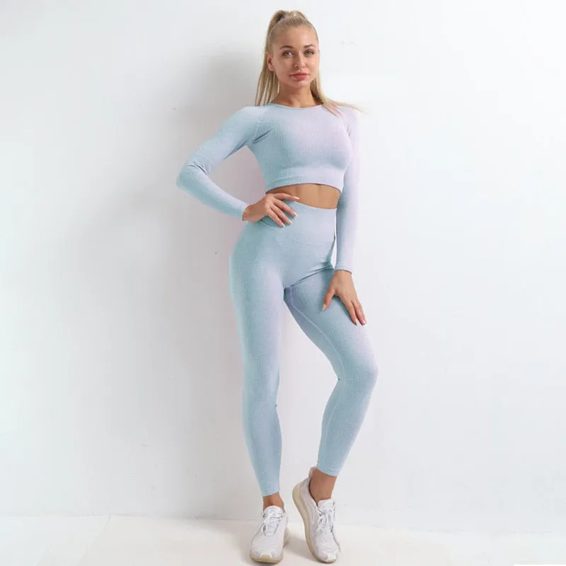 Autumn Seamless Yoga Set High Strech