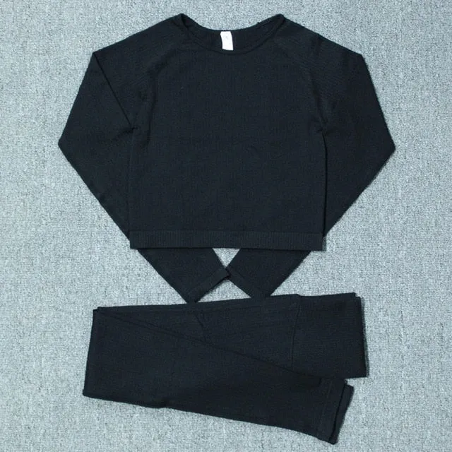 Autumn Seamless Yoga Set High Strech