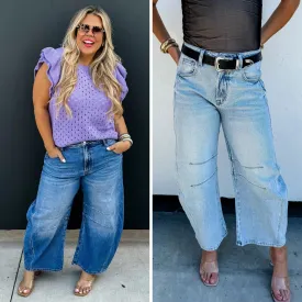 Barrel Jeans in Two Washes