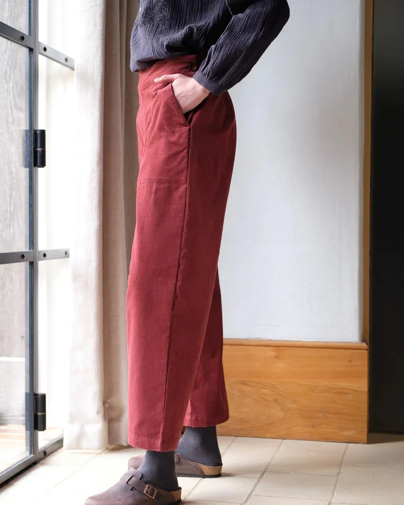 Bibico - Anna Cord Wide Leg Trouser - Rust