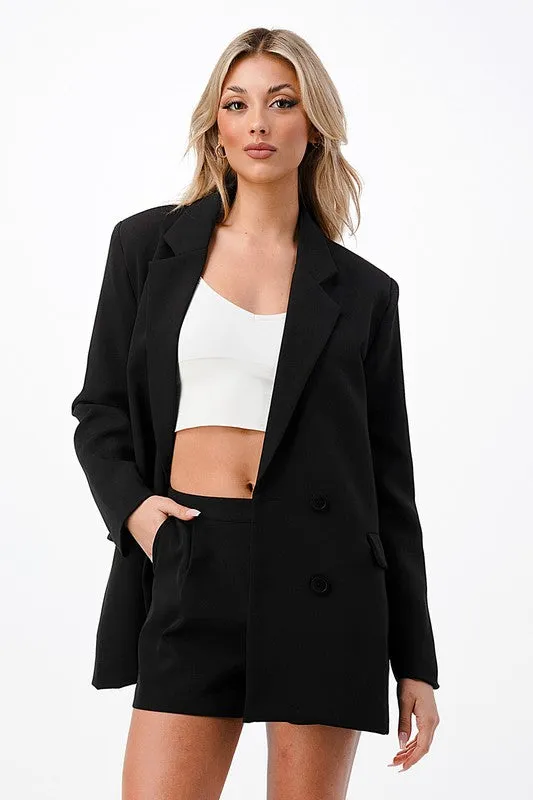 Black Tailored Shorts