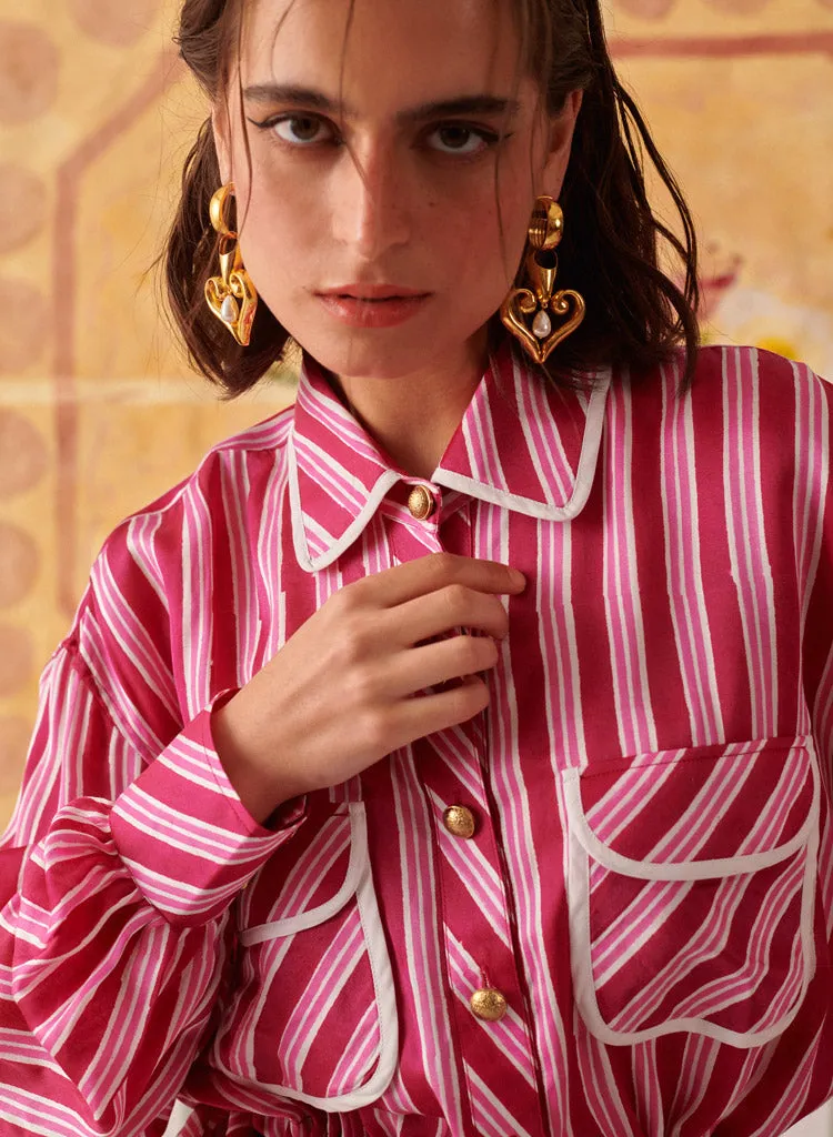 Blush Stripes Uniform Set