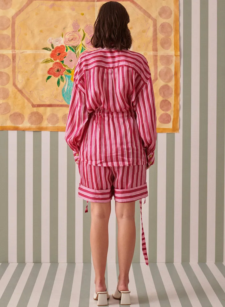 Blush Stripes Uniform Set