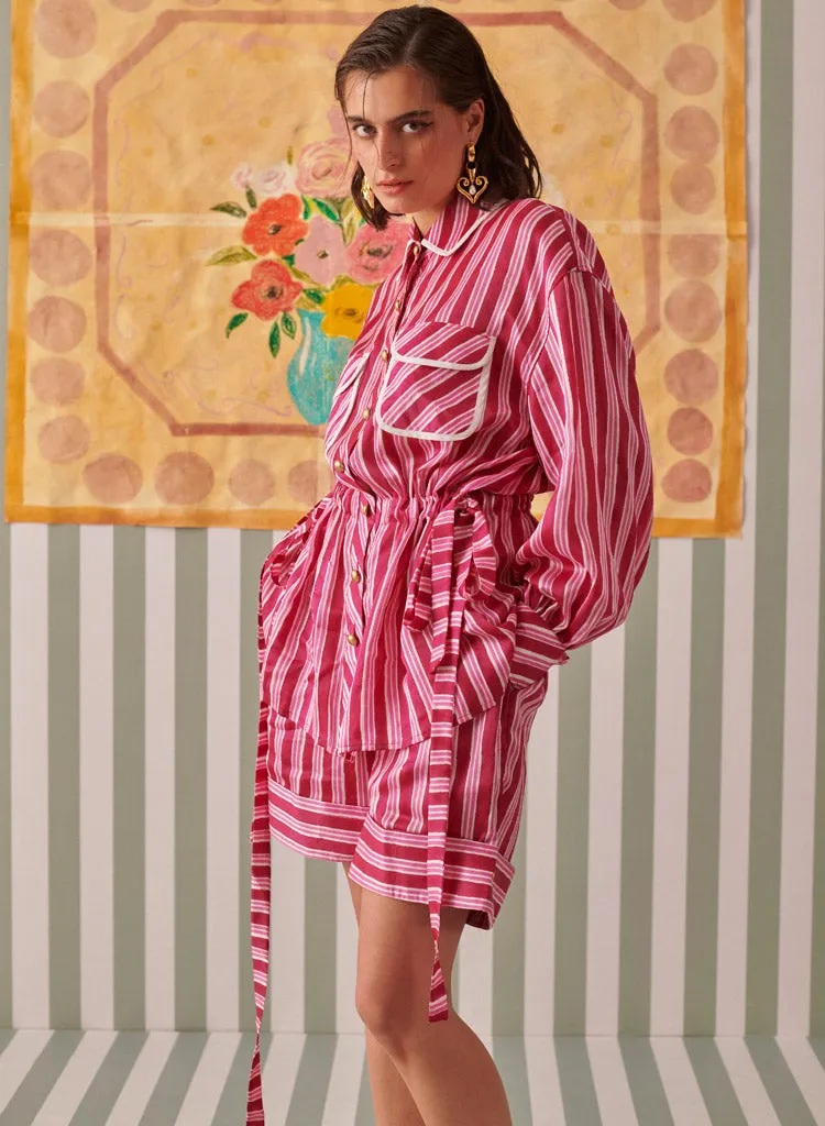 Blush Stripes Uniform Set