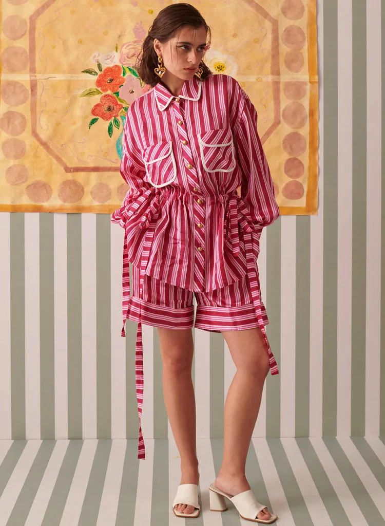 Blush Stripes Uniform Set
