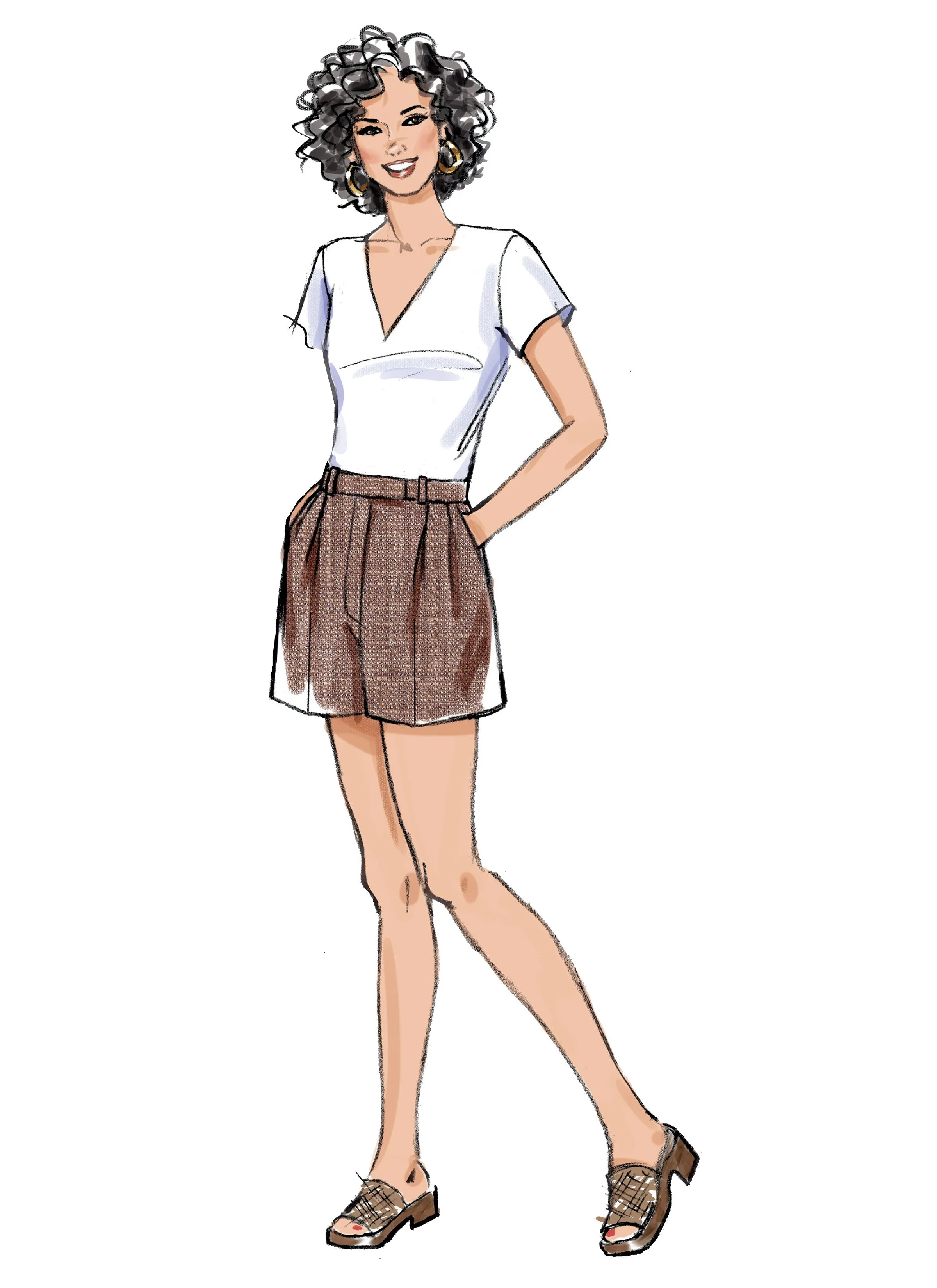 Butterick 6878 Trousers and Shorts sewing pattern
