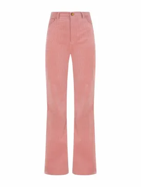 Corduroy flare trousers