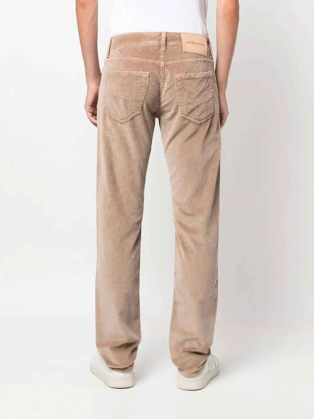 Corduroy straight-leg trousers
