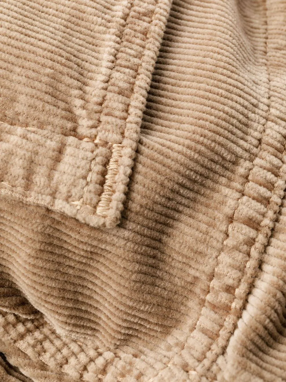Corduroy straight-leg trousers