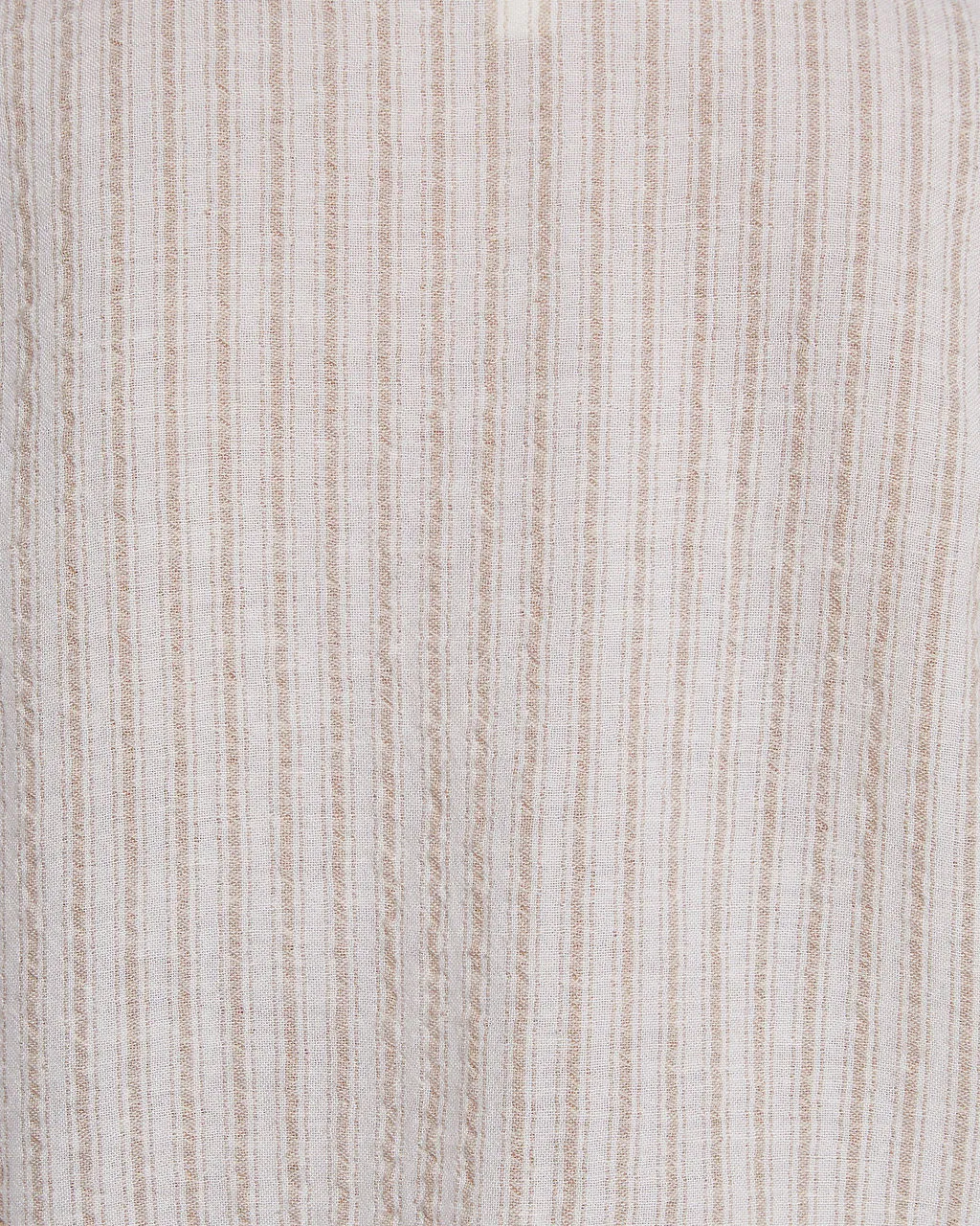 Delia Linen Blend Short Sleeve Shirt