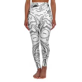Doodle Icecream - Inovax High Waisted Yoga Leggings