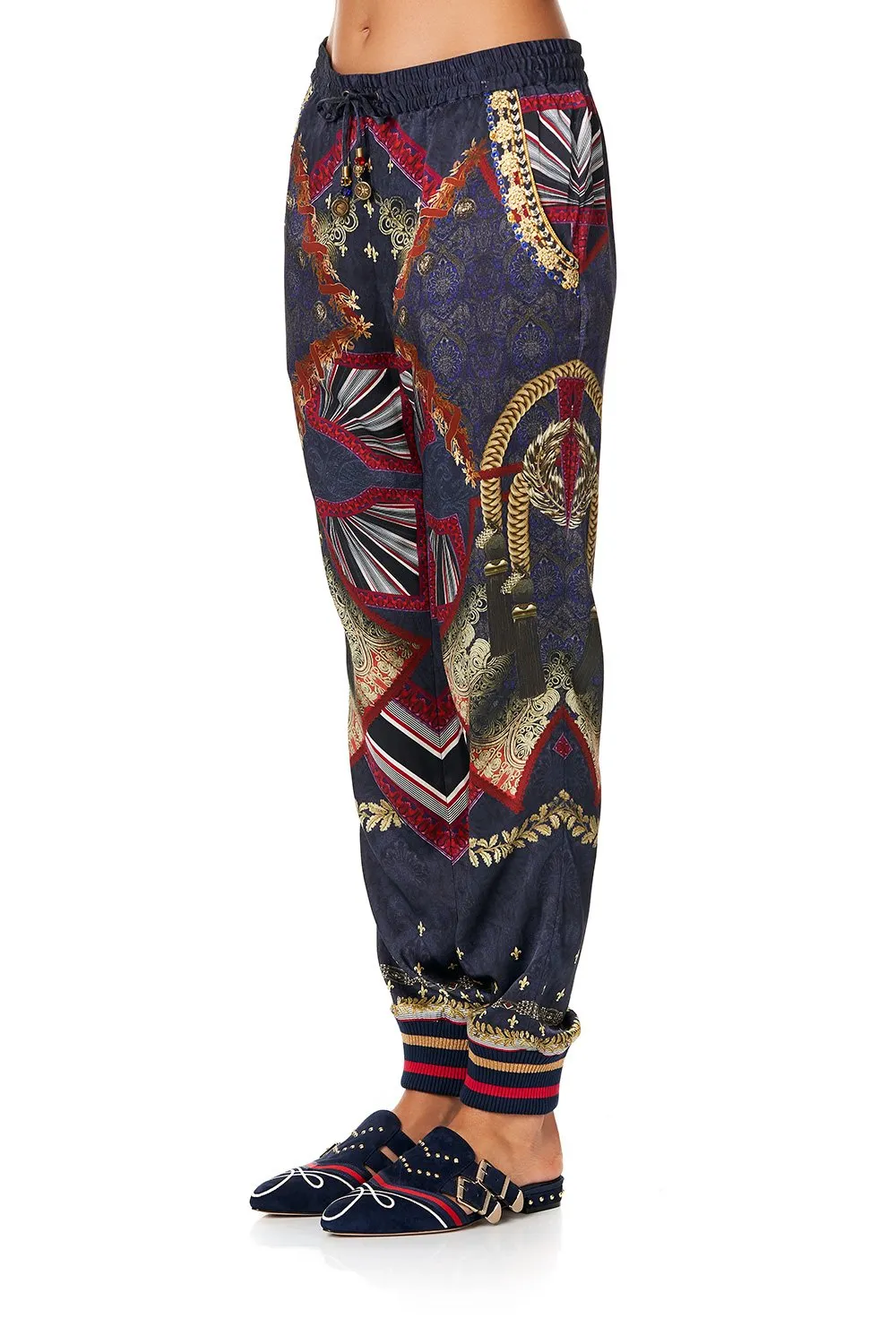 DRAWSTRING PANT WITH RIBBING THIS CHARMING WOMAN