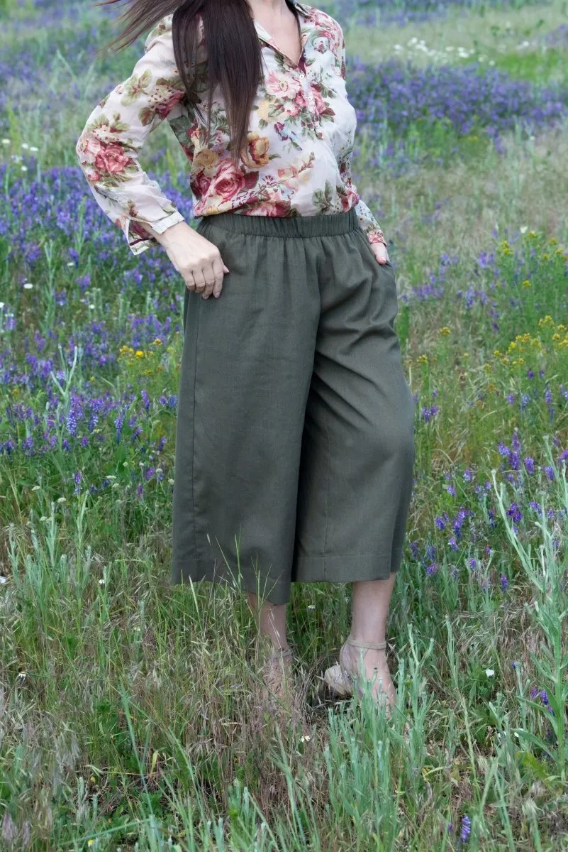 Elegant Linen Pants CAPRI