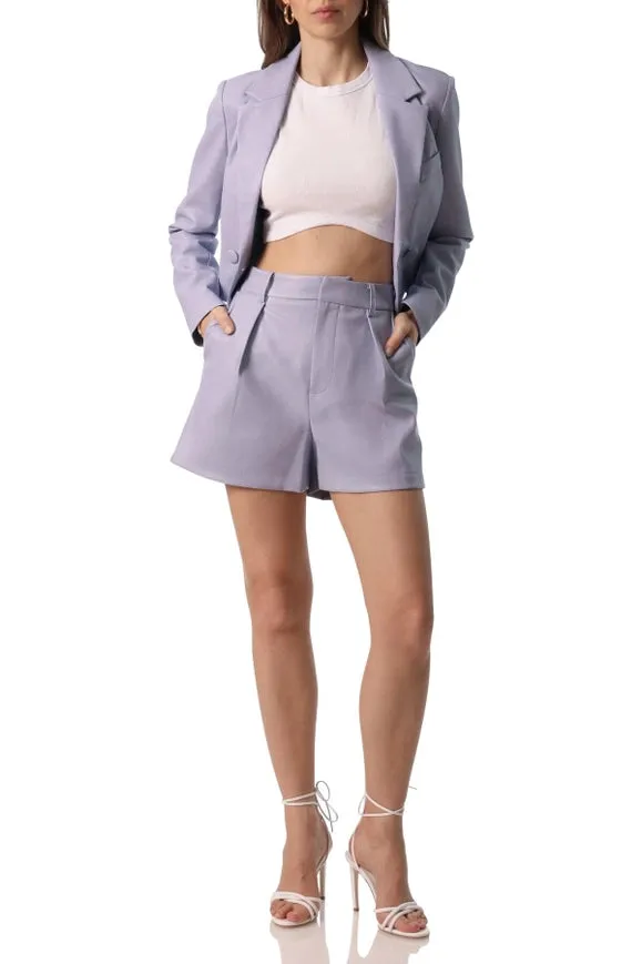 Faux-Ever Leather™ Pleated Shorts