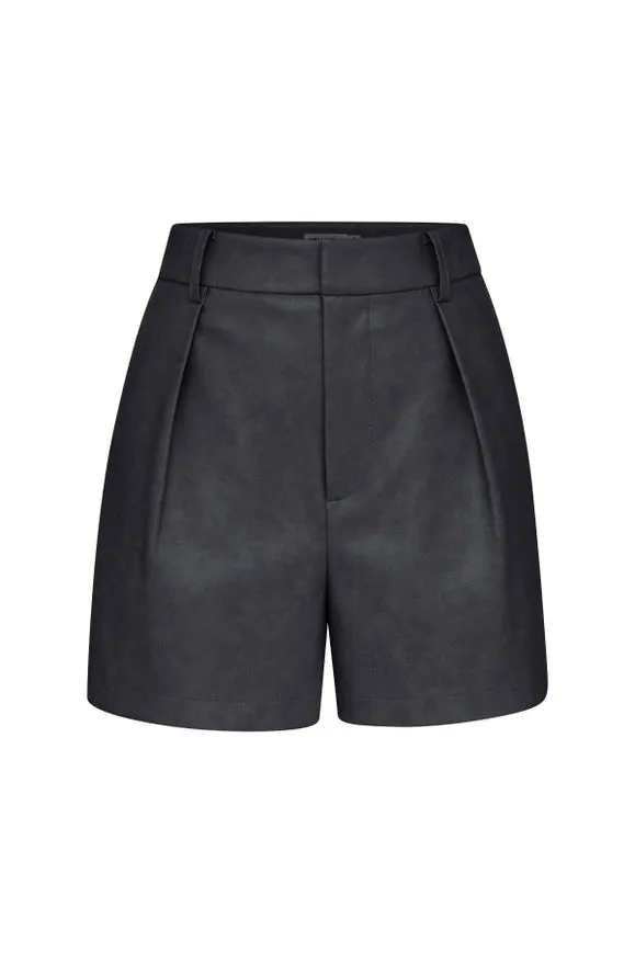 Faux-Ever Leather™ Pleated Shorts