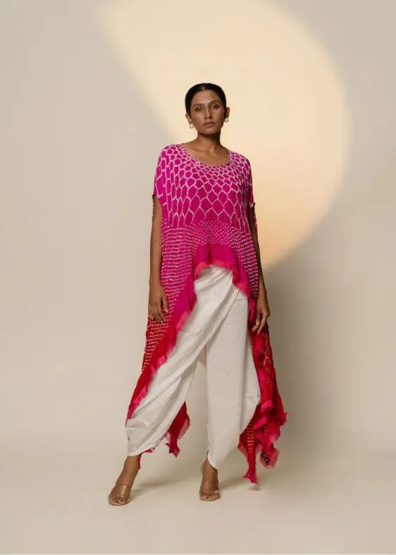 Fringe Cape- Pink