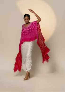 Fringe Cape- Pink