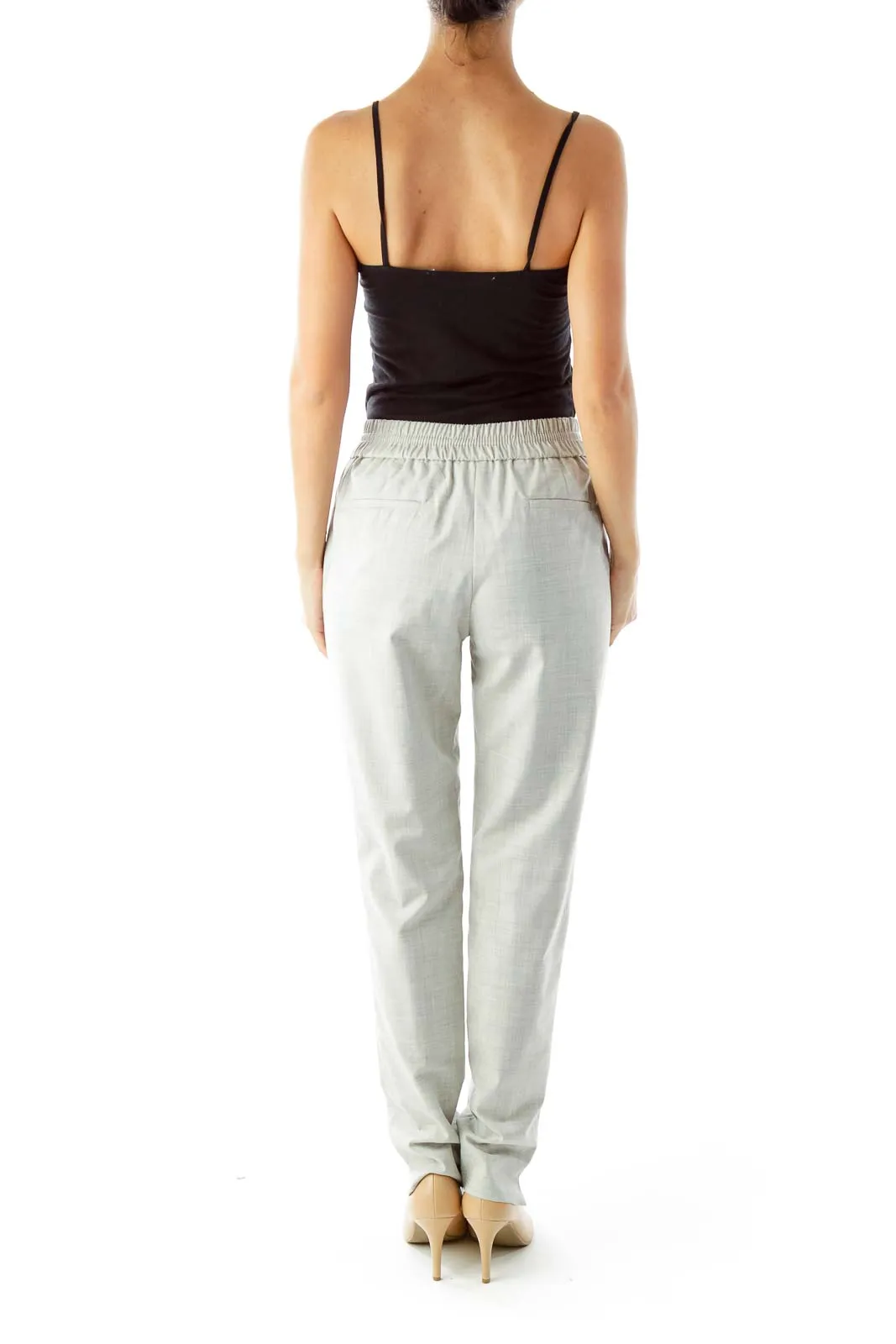 Gray "Woven" Pants