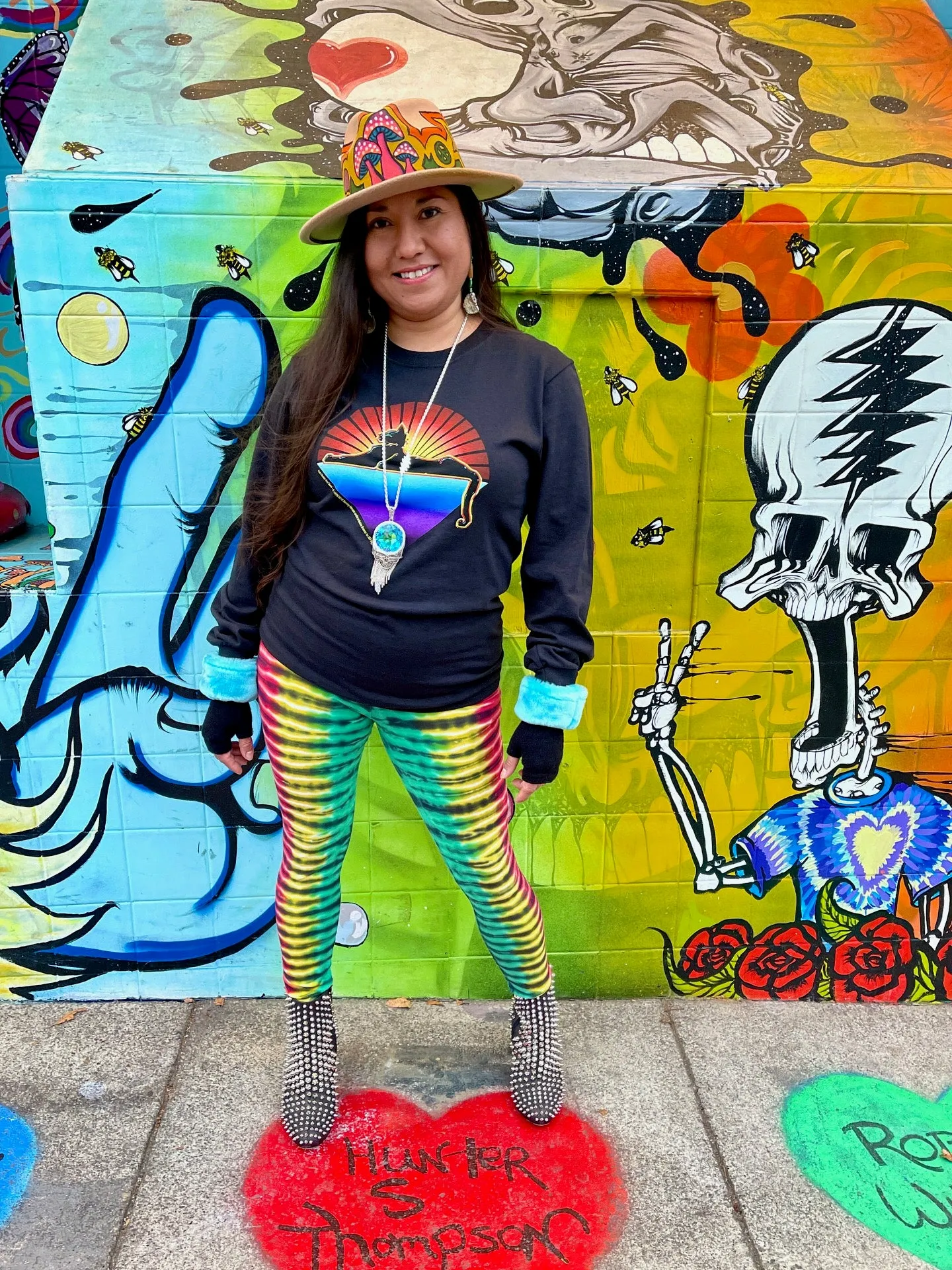 Hadji  Henderson (Tiedye Teddy Bear) Leggings #1