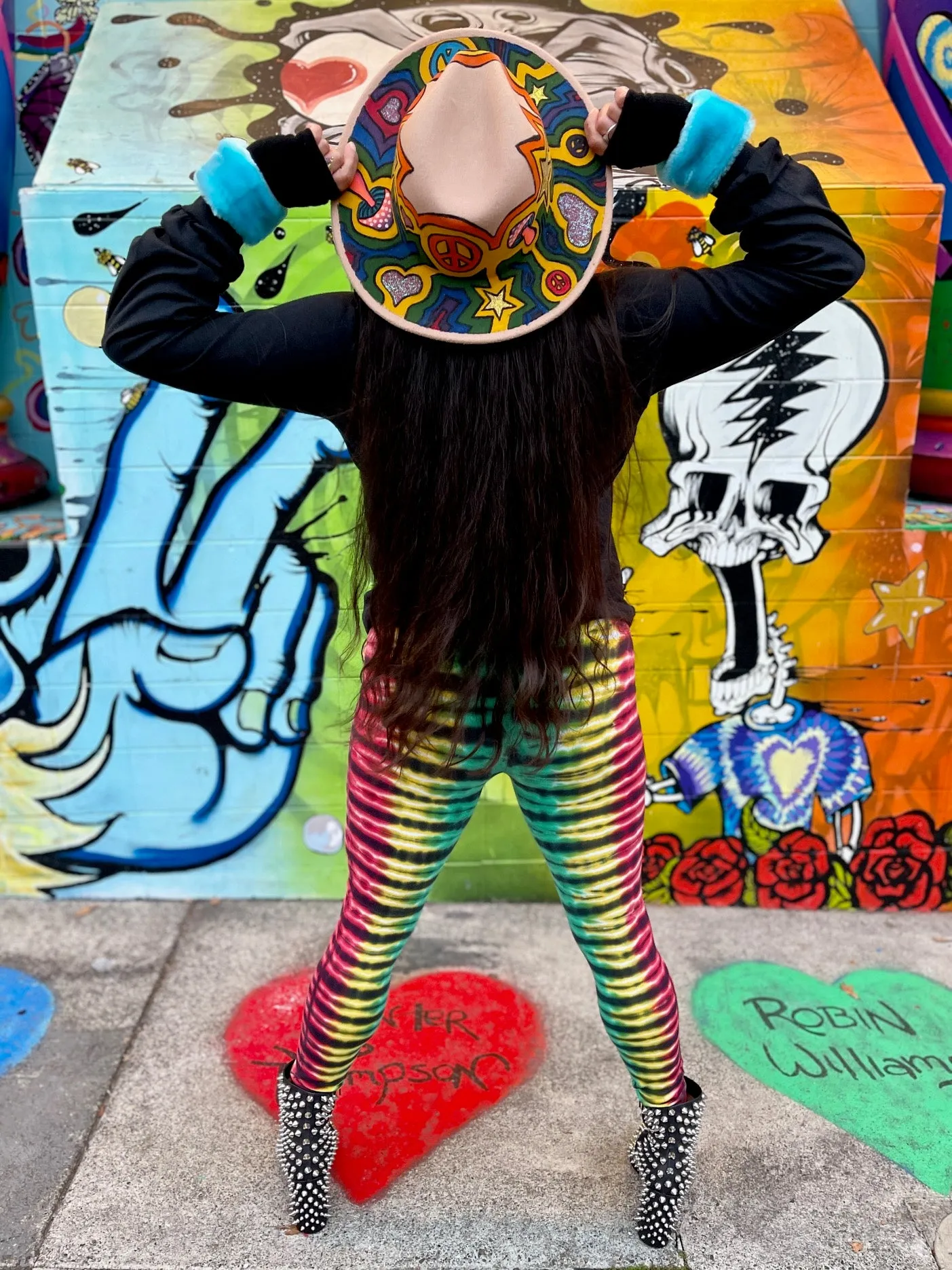 Hadji  Henderson (Tiedye Teddy Bear) Leggings #1