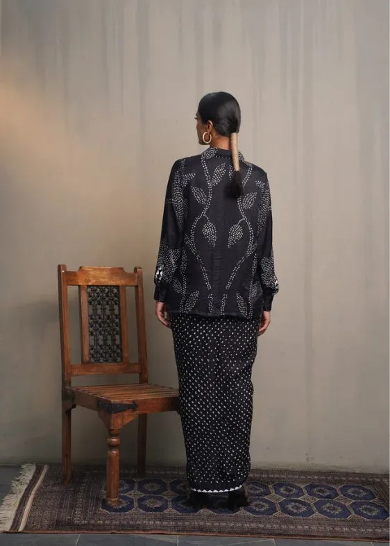 Hanoi Skirt Set- Black
