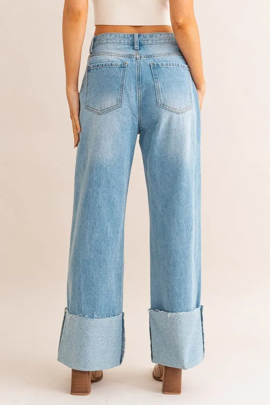 High-Rise Haven Wide Leg Jeans