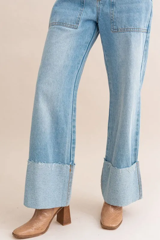 High-Rise Haven Wide Leg Jeans