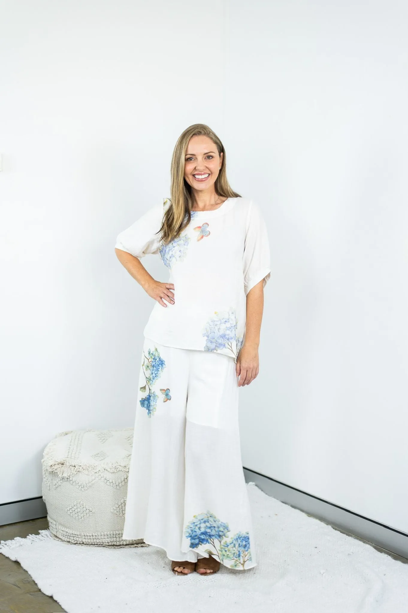 HYDRANGEA LOOSE PANTS