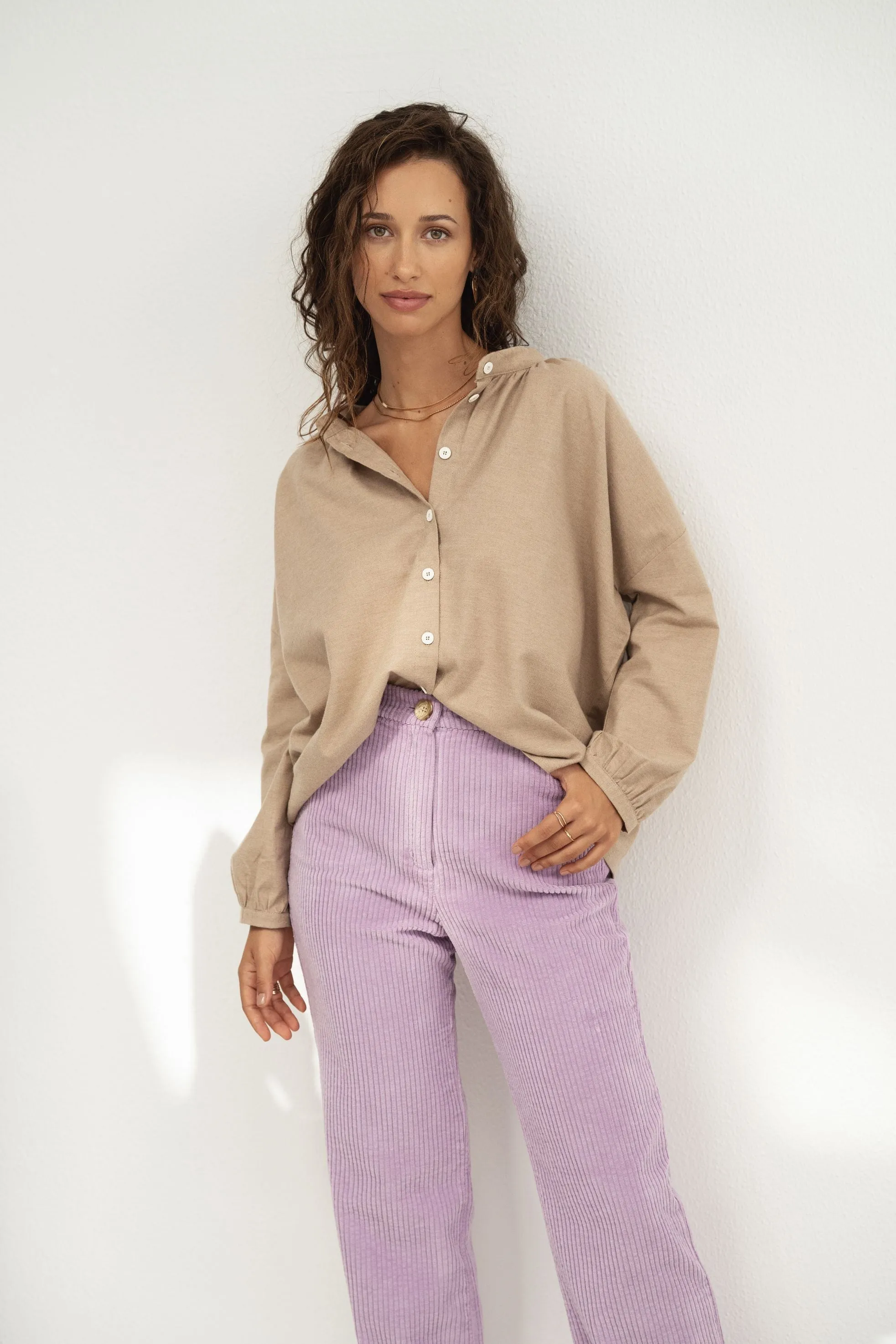Iggy Lilac Corduroy Trousers