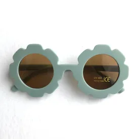 Kids sunglasses sunflower shape - matt pastel finish: Blue