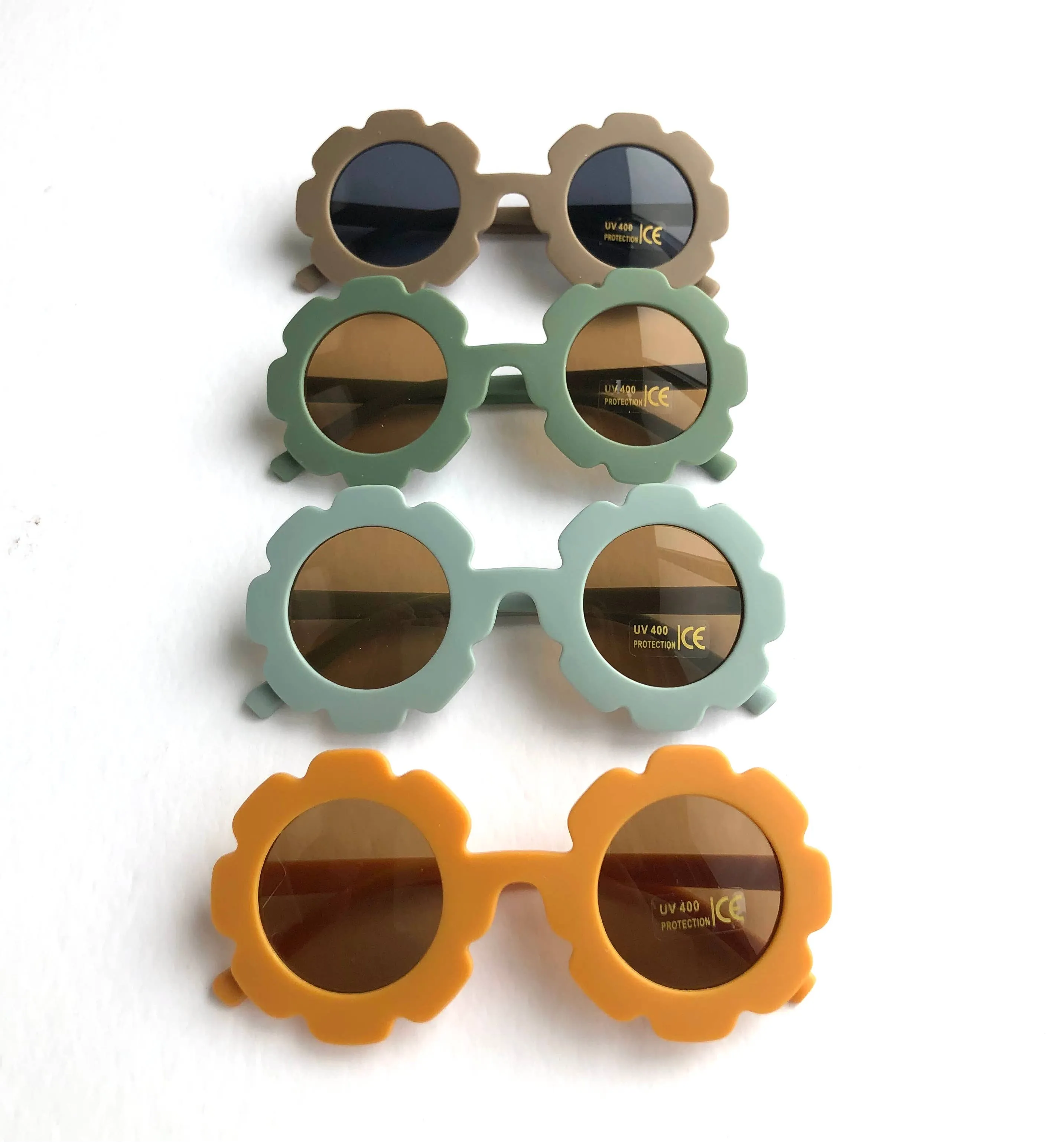 Kids sunglasses sunflower shape - matt pastel finish: Blue