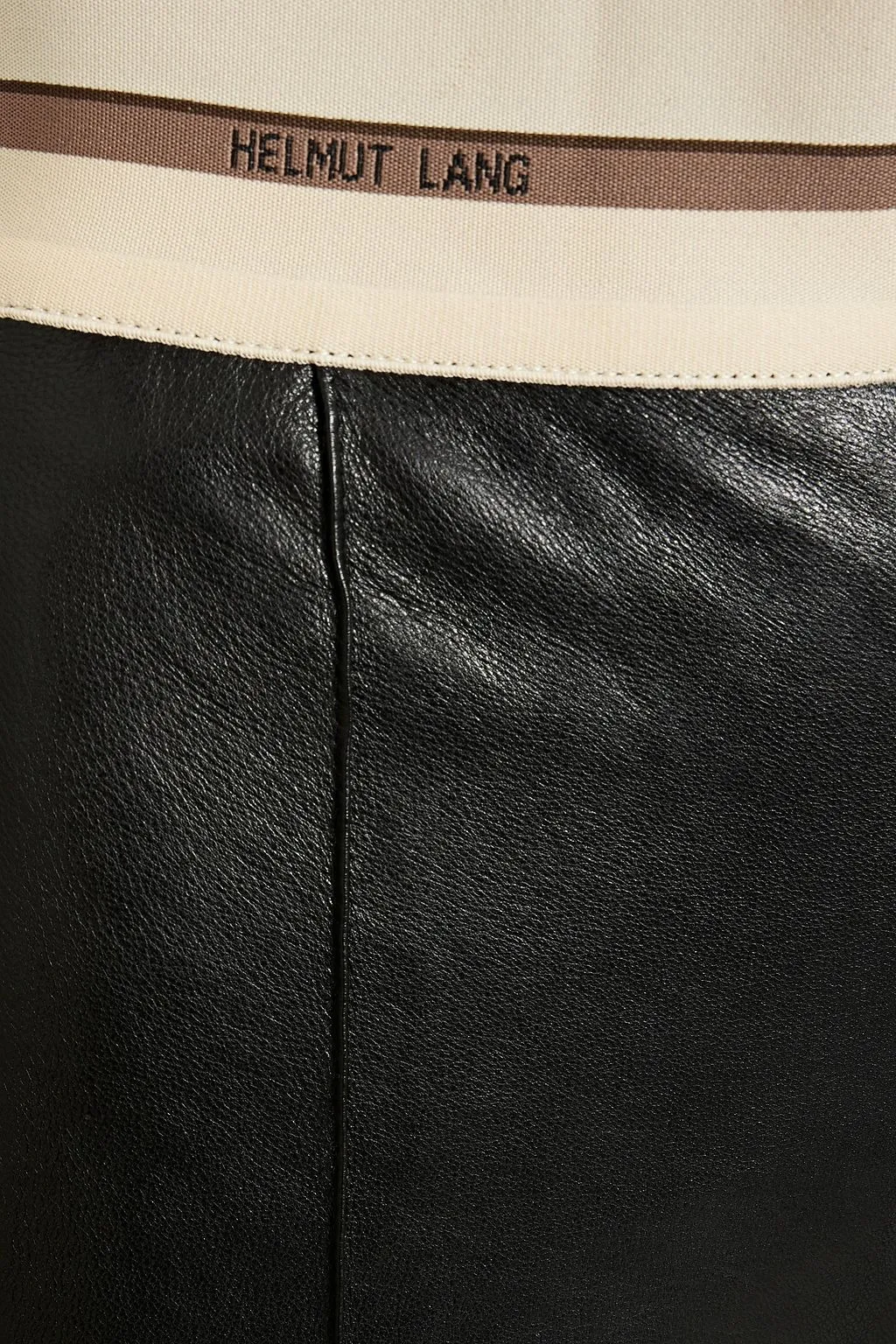 Leather bootcut pants HELMUT LANG, black