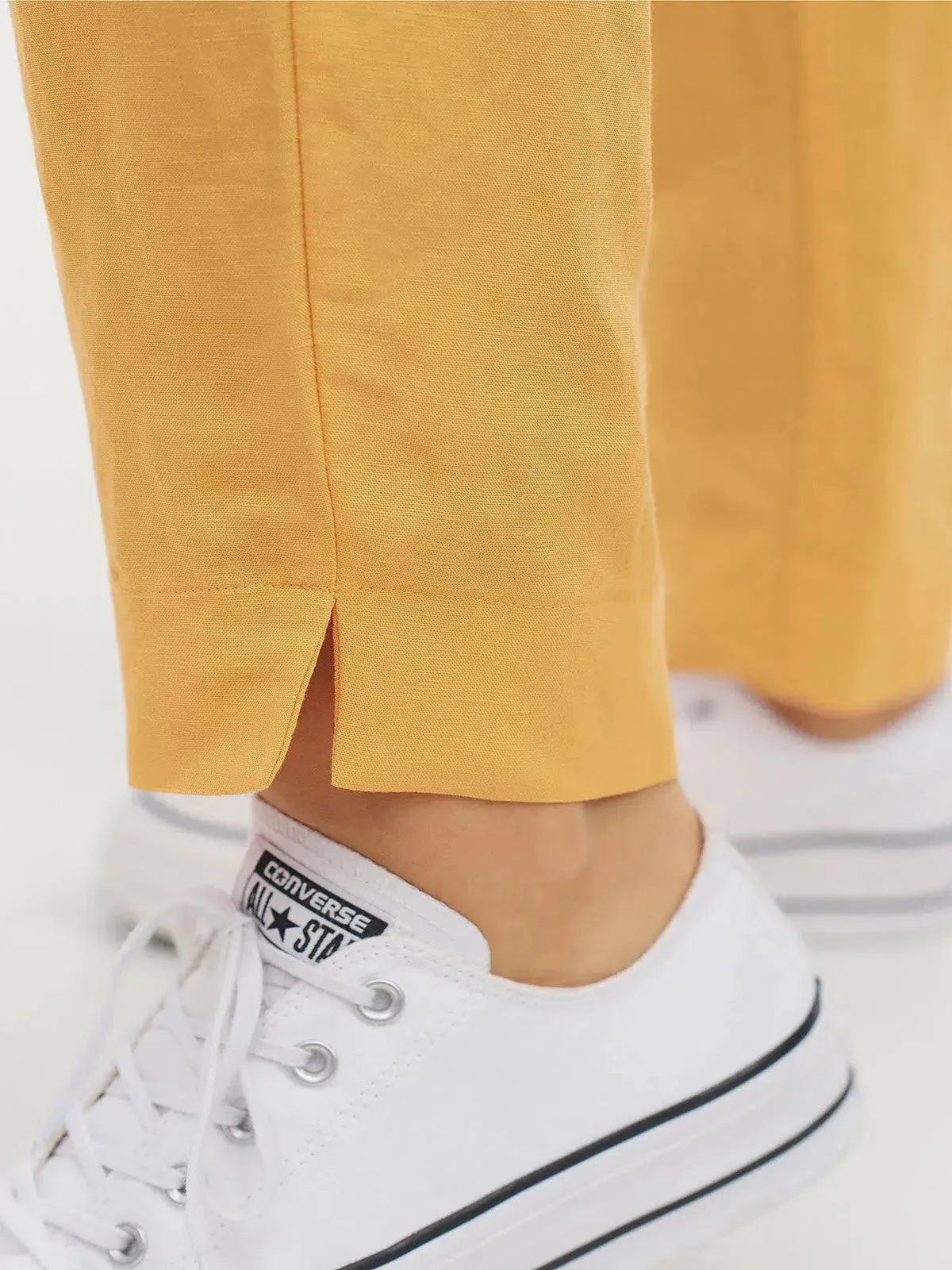 Linen Blend Pull On Trousers