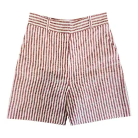 Loro Piana Stripe Linen Bermuda Shorts. Size 36IT