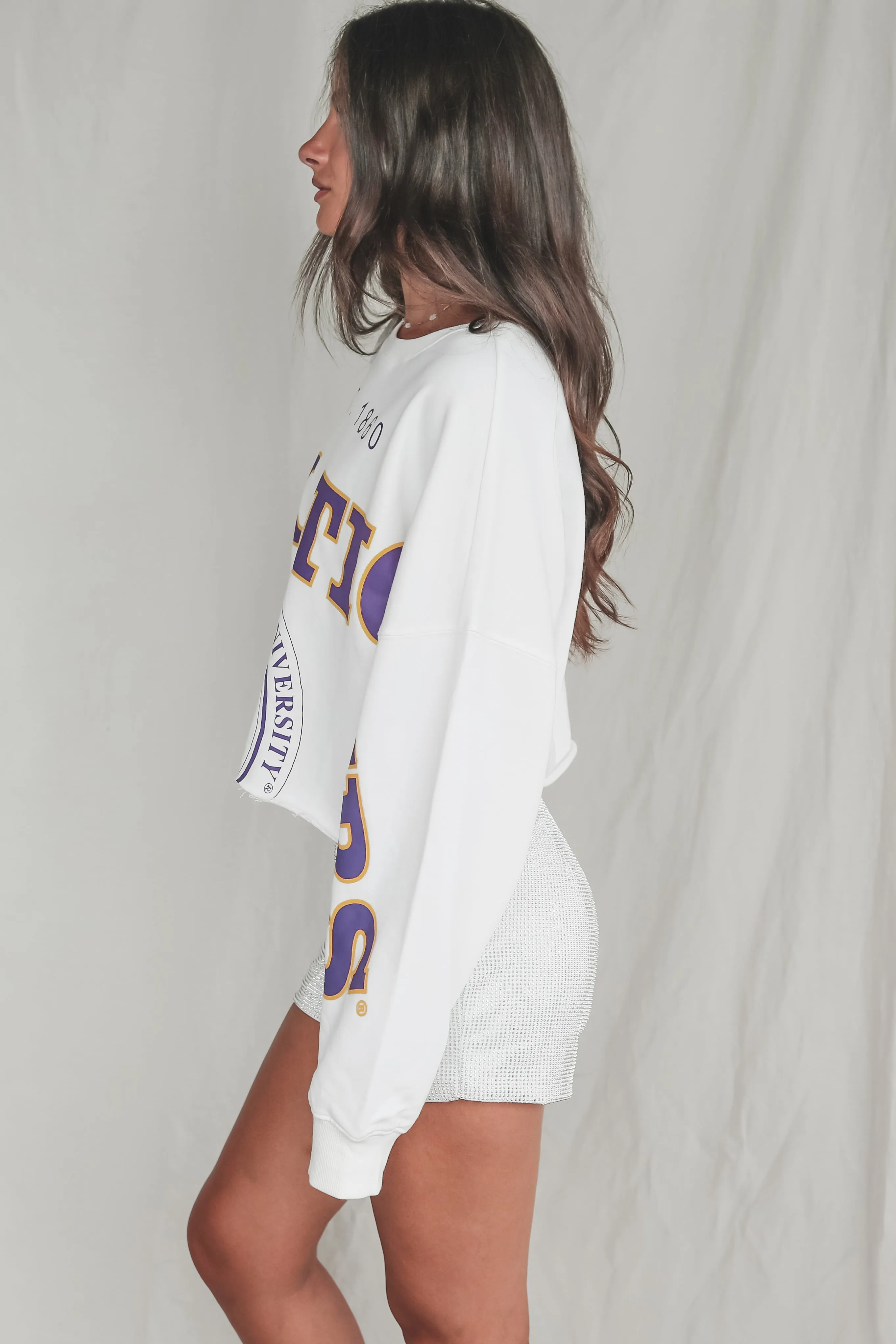 LSU Tigers Crop Long Sleeve Game Day Tee
