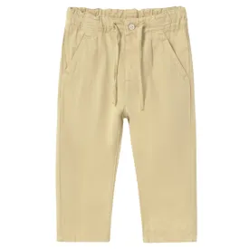 Mayoral - Baby Boys Linen Pants in Biscuit