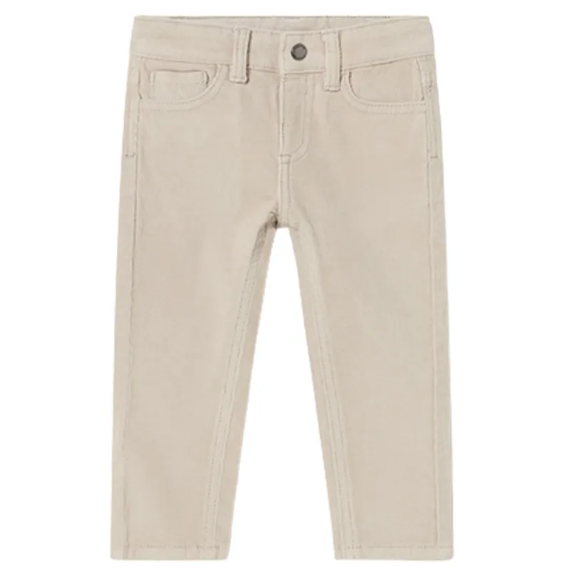 Mayoral - Baby Boys Slim Fit Cord Trousers in Gypsum (24mo)