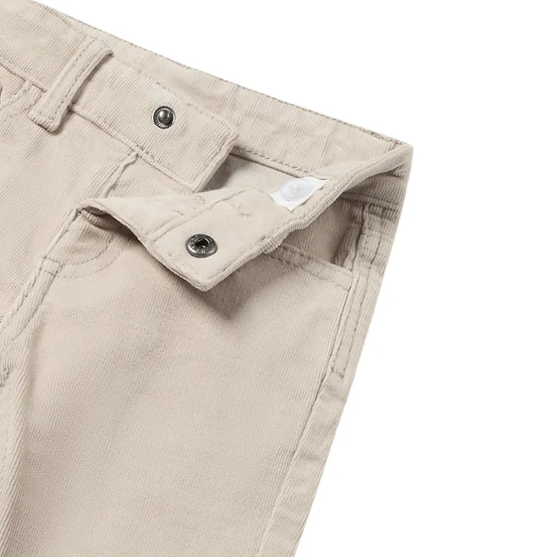 Mayoral - Baby Boys Slim Fit Cord Trousers in Gypsum (24mo)