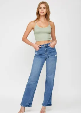 Mica Denim High Rise Relaxed Straight Leg