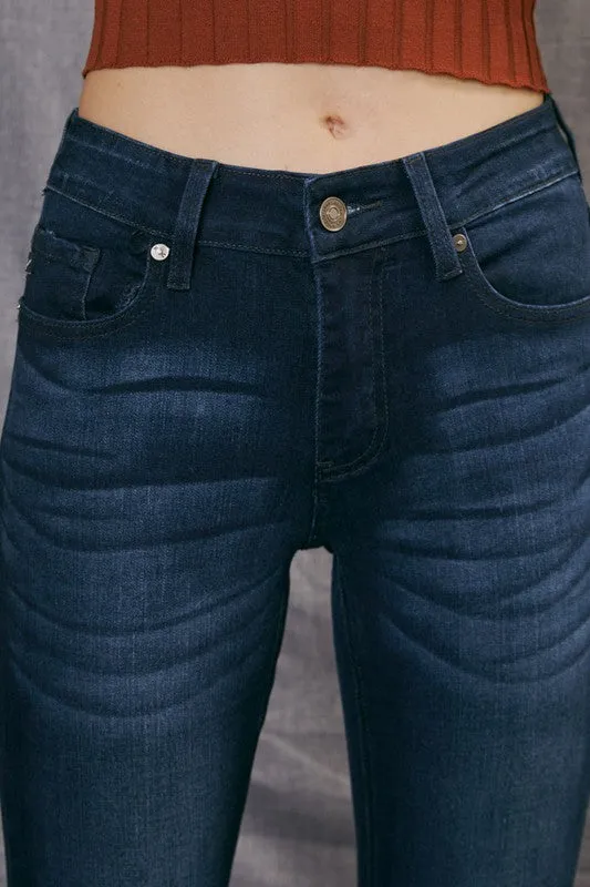 MID RISE FLARE JEANS