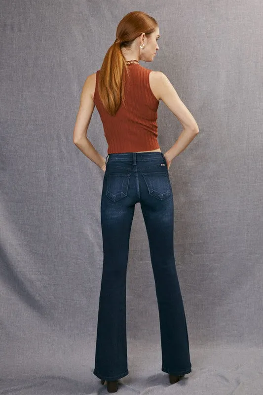 MID RISE FLARE JEANS