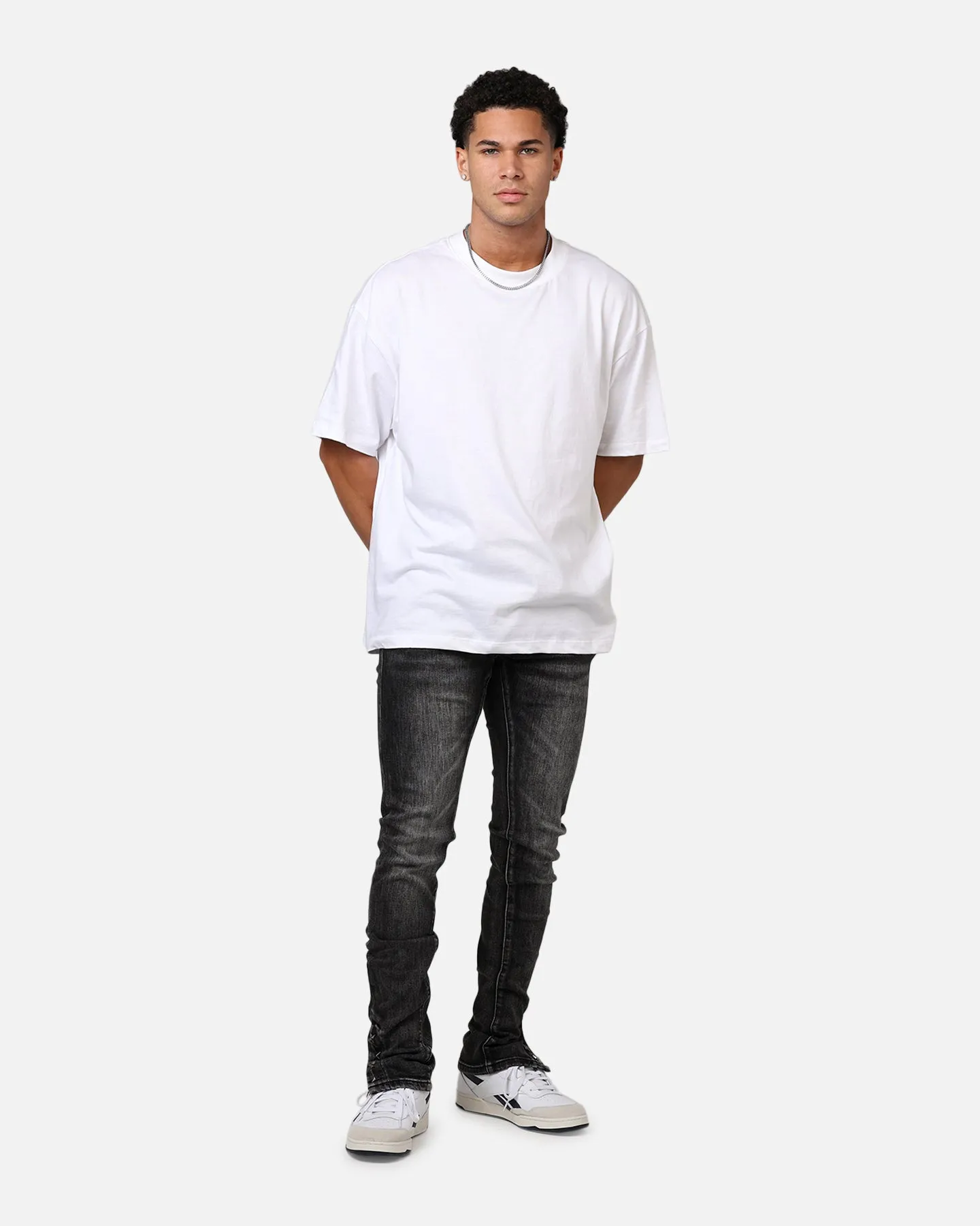MNML D588 Straight Denim Jeans Washed Black