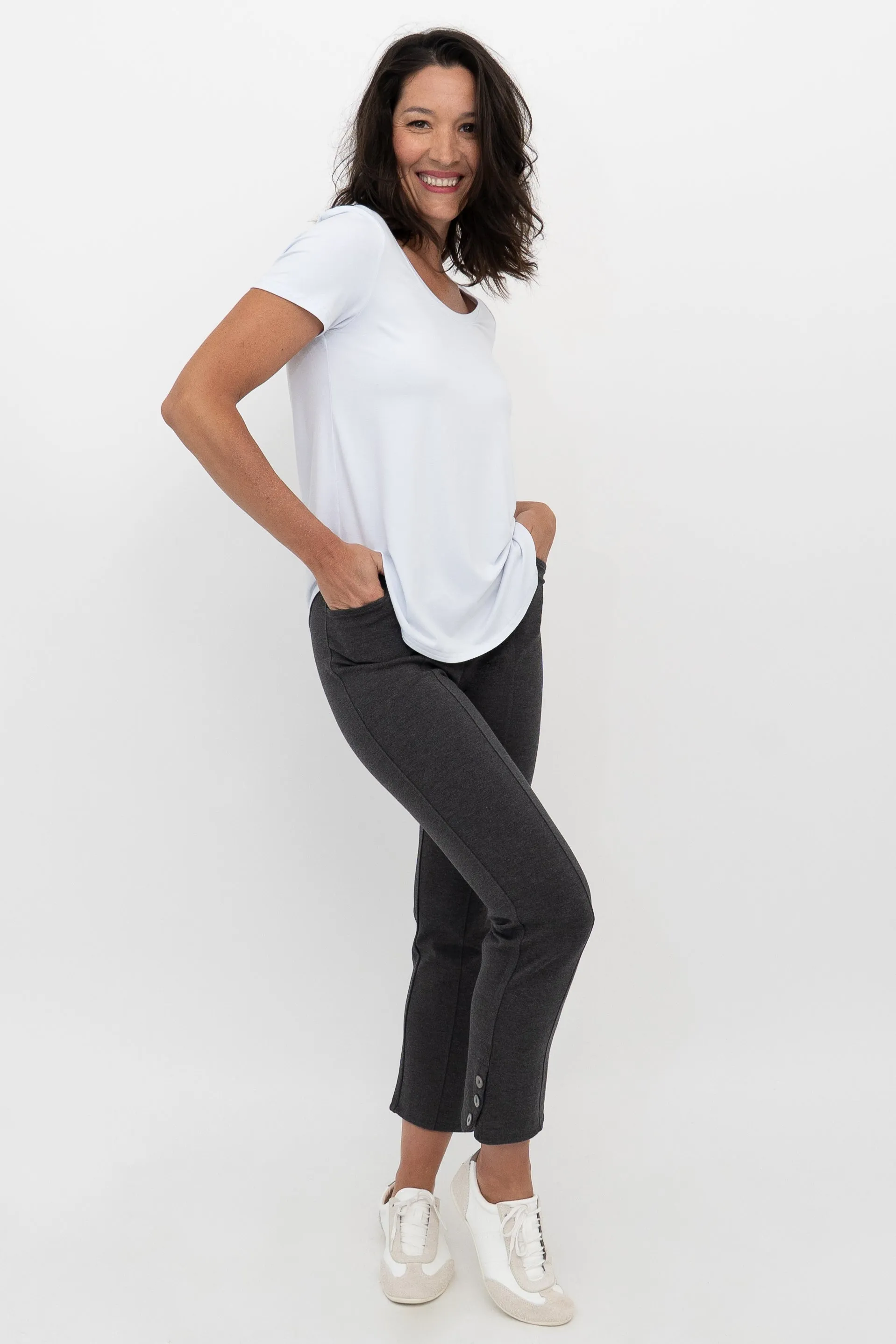 Nadine Crop, Granite, Modal