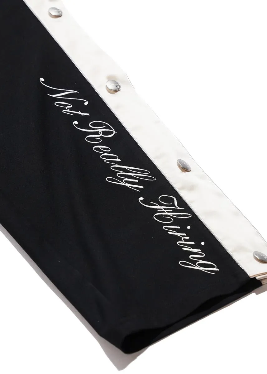 Not Really Hiring Tearaway Pants - Black/White
