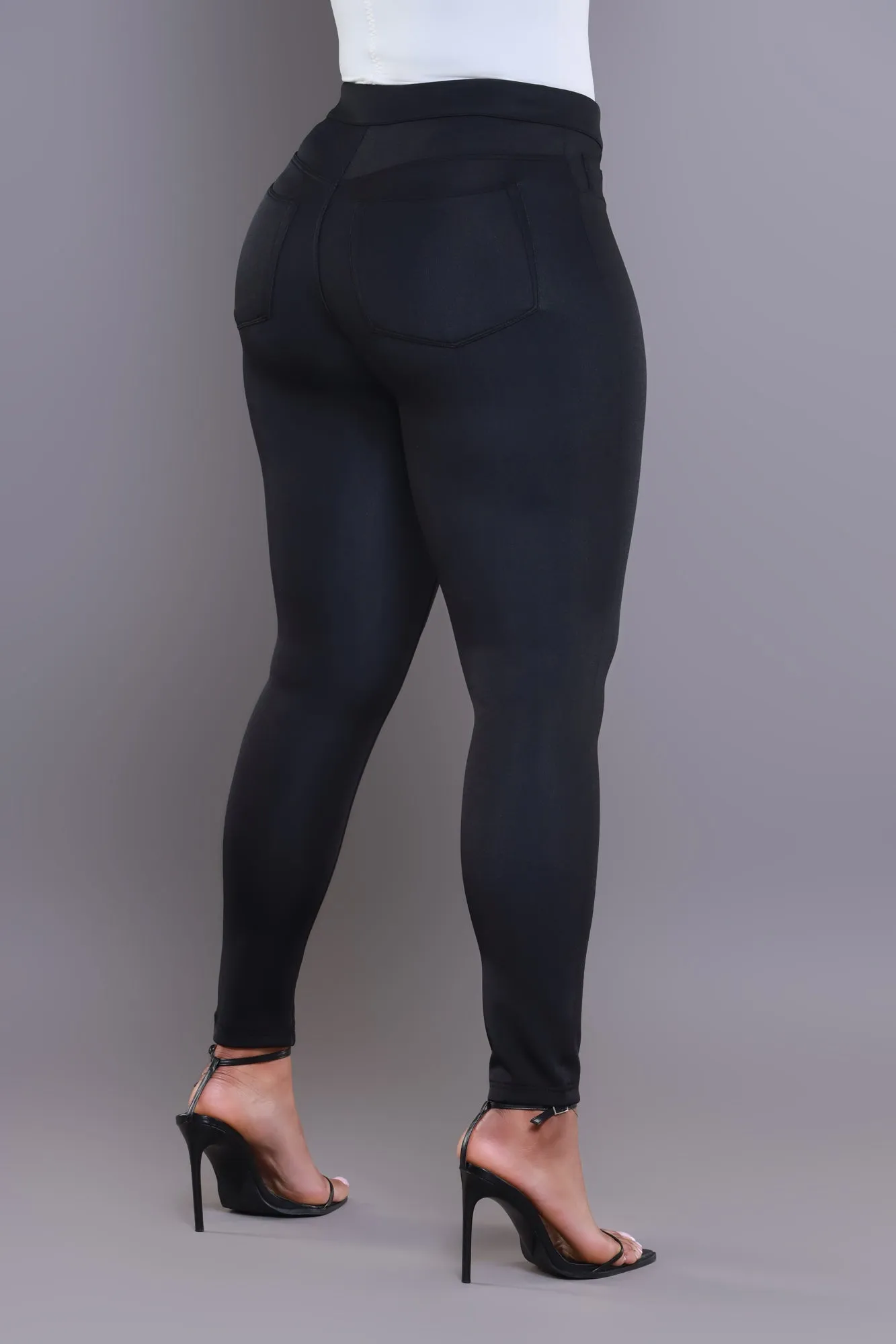 One More Chance High Rise Pants - Black