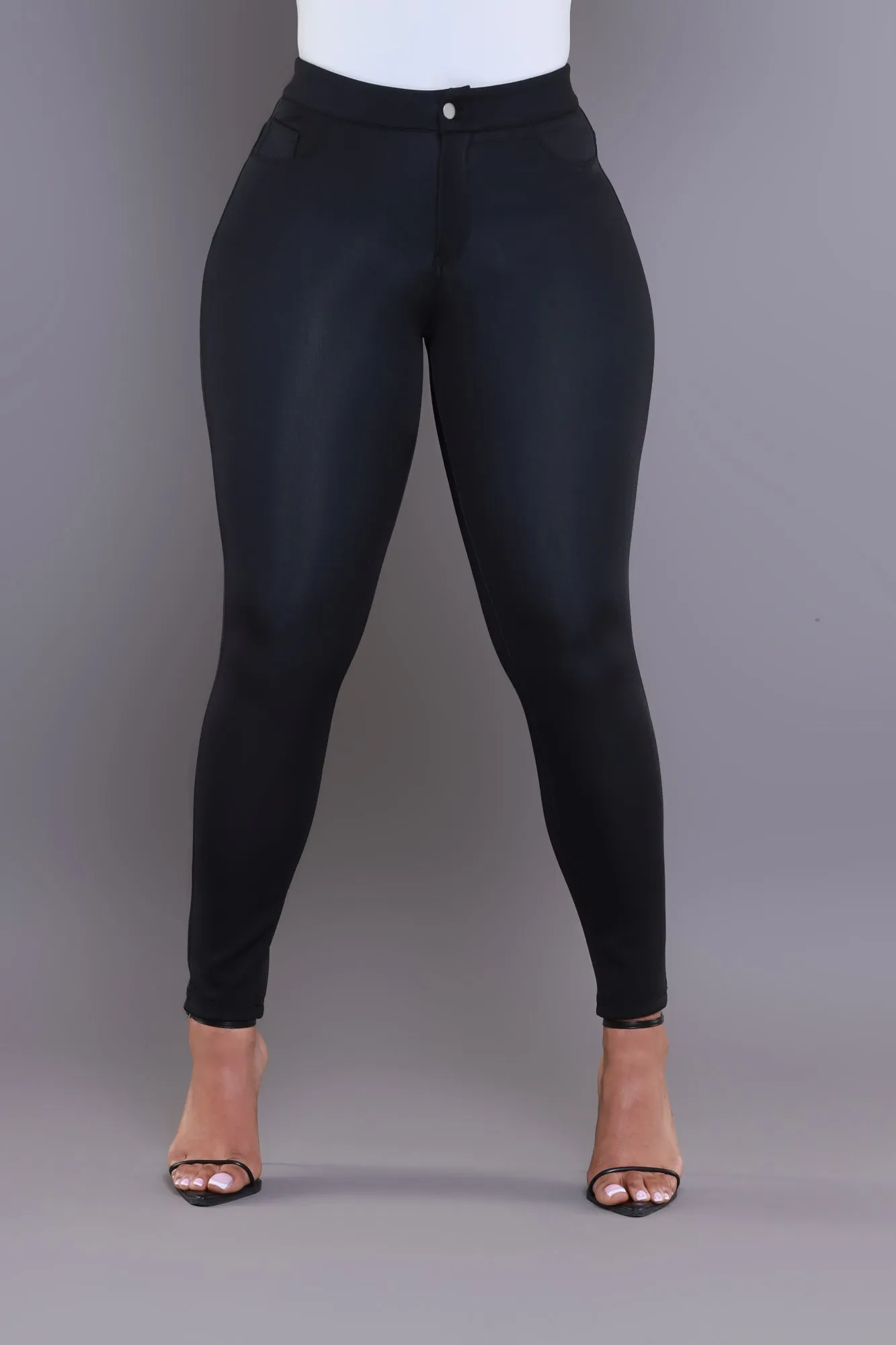 One More Chance High Rise Pants - Black