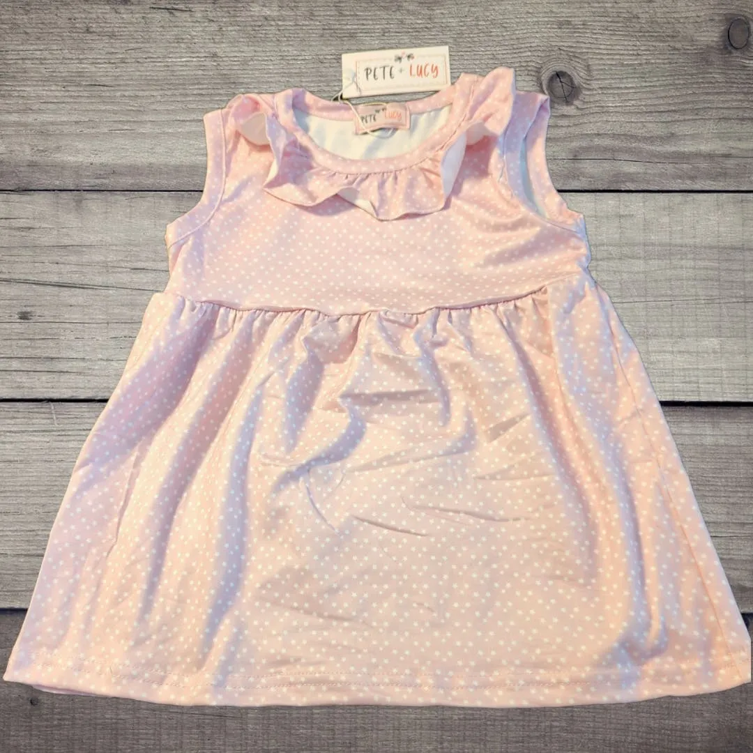 PETE   LUCY Pink and Blue Princess Carriage 2-Piece Short Set 2T